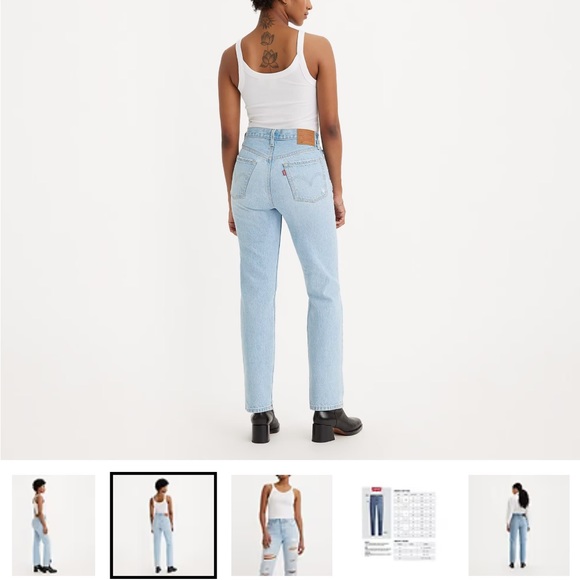 NWT Levi’s 501 original straight jeans women’s 29x30 - Picture 2 of 3